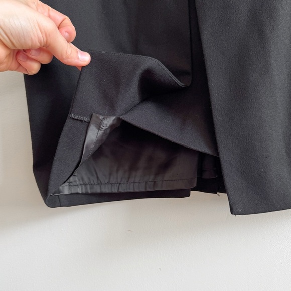 VERONIKA MAINE • Stretch Suit Zip Neck Pencil Dress in Black - Picture 6 of 15